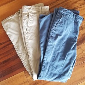 Crewcuts Flannel Lined Chinos Pants Boys Sz 16